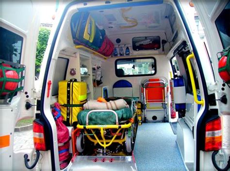 Inside the ambulance | Ambulance, Emergency service, Vehicle design