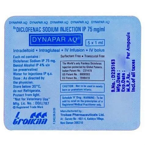 Liquid Dropship Web Solutions Dynapar Aq Injection, For Hospital, Non prescription at Rs 130 ...