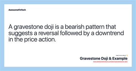 Gravestone Doji & Example | AwesomeFinTech Blog