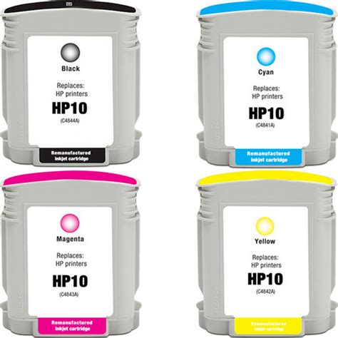 HP 10 Ink Cartridge Black And Color Set | 4 Pack