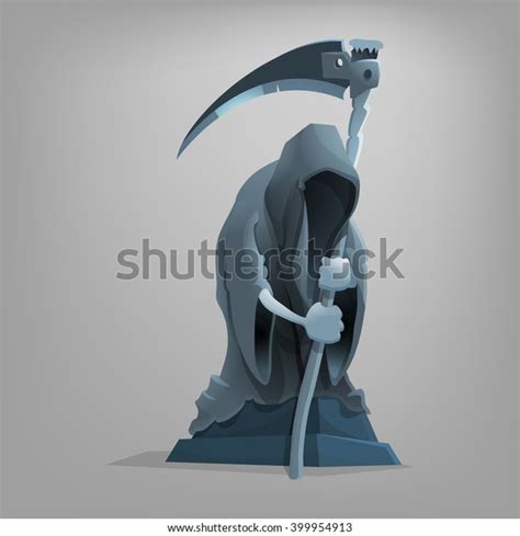 Gothic Sculpture Death Vector Illustration Stock Vector (Royalty Free ...