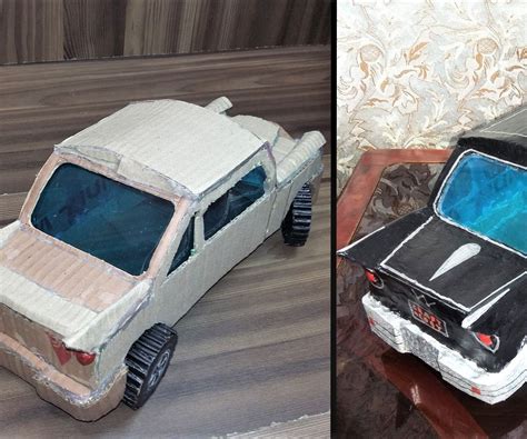 How to Make Model of Car From Cardboard|New Easy Art & Craft Tutorial Cardboard Car : 5 Steps ...