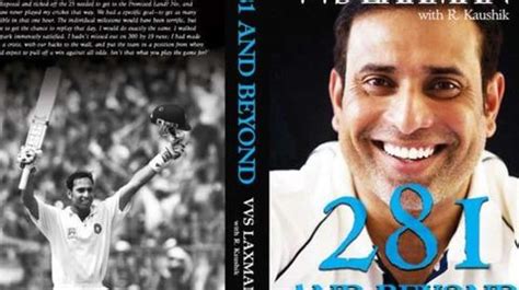 VVS Laxman unveils cover of autobiography titled '281 And Beyond'