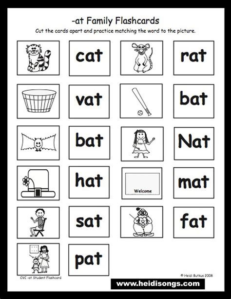 Free Printable Rhyming Words Flash Cards - Free Printable