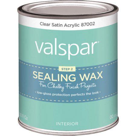 Valspar Chalky Finish Chalk Paint Sealing Wax | Furniture wax, Chalky paint, Valspar