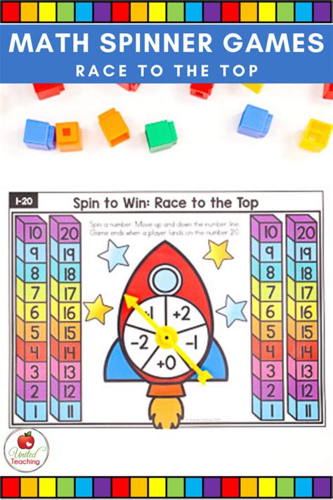 15 Fun Math Spinner Games for Teaching Numbers 1-20 - United Teaching