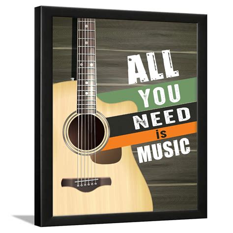 Chaka Chaundh - Music Quotes Wall frame Framed Music Posters - Music ...