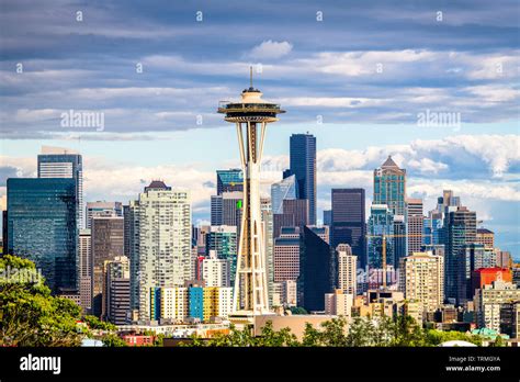 Seattle, Washington, USA downtown skyline Stock Photo - Alamy