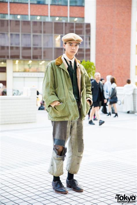 vintage street style ... Tatsuya, 19 years old, student | 8 December 2017 | #Fashion #Harajuku ...