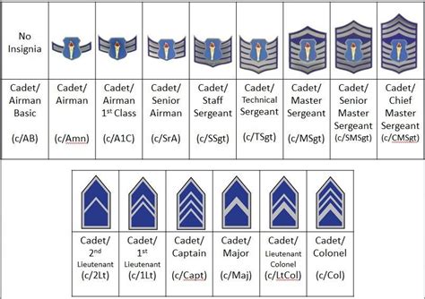 AFJROTC Ranks and Ribbons » Pine View JROTC