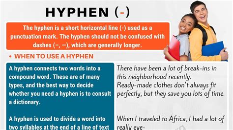 Using a Hyphen to Describe Time