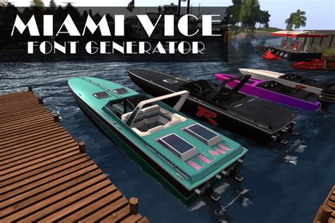 Miami Vice Font Generator - Fonts Pool