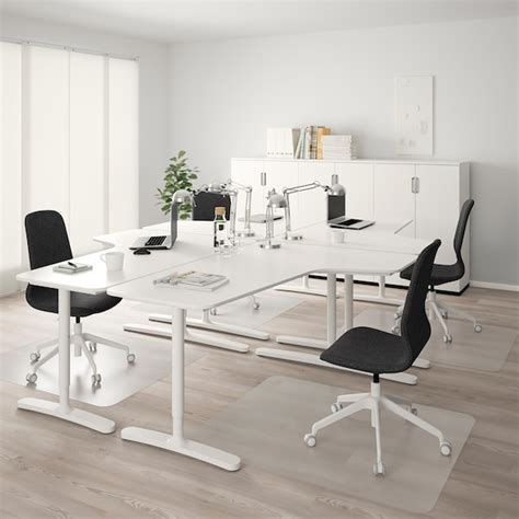 BEKANT corner desk-right, white, 63x431/4" - IKEA