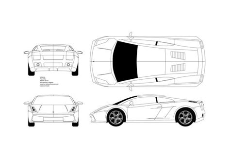 Download drawing Lamborghini Gallardo Coupe 2006 in ai pdf png svg formats