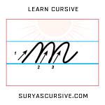 Cursive Letter m in Lowercase | SuryasCursive.com