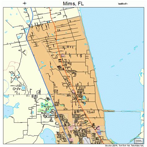 Mims Florida Street Map 1245775