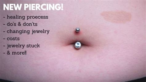 Beginner's Guide to a Navel Piercing - What to Know & Expect! | Belly button piercing care ...