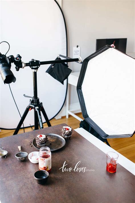 Simple One Light Photography Setup: Moody Black Forest Cupcake ...