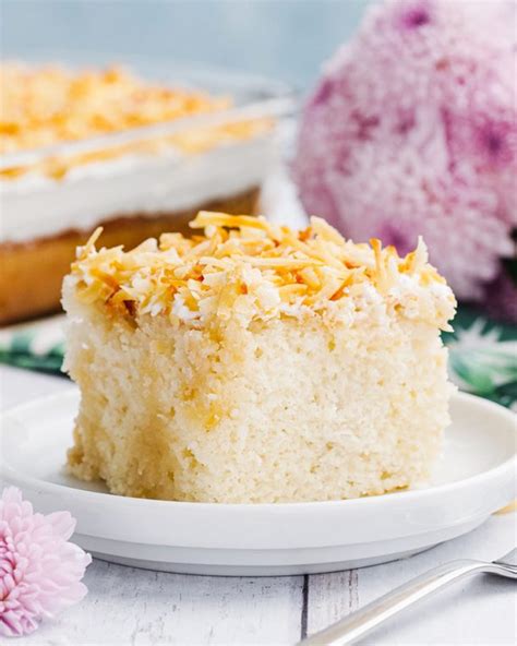 Coconut Cream Poke Cake - Like Mother Like Daughter