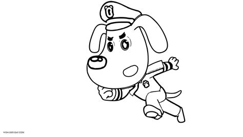 Safety Sheriff Labrador Coloring Pages | WONDER DAY — Coloring pages ...