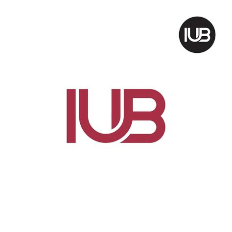 Letter IUB Monogram Logo Design 35592316 Vector Art at Vecteezy