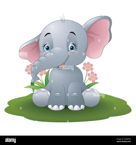 Cartoon baby elephant Stock Vector Image & Art - Alamy