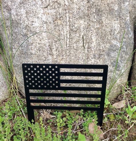 American Flag Metal Yard Sign Garden Flag - Etsy