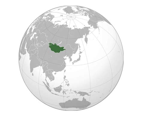 World Map With Countries Zoomable Mongolia