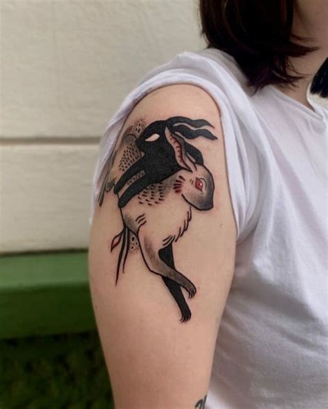 101 Amazing Black Rabbit Tattoo Designs You Need To See! - Outsons