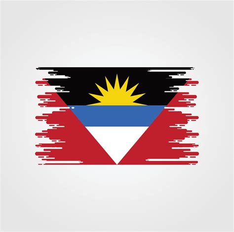 Antigua and Barbuda Flag With Watercolor Brush style design 5291377 Vector Art at Vecteezy