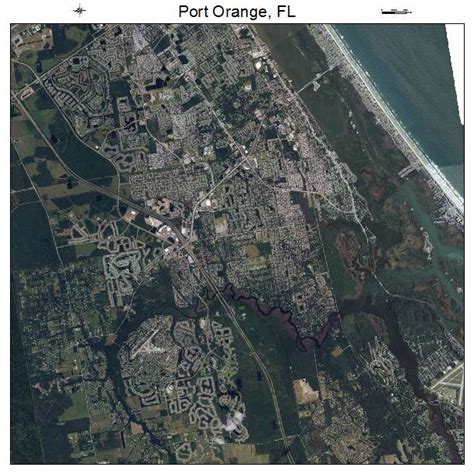 Aerial Photography Map of Port Orange, FL Florida