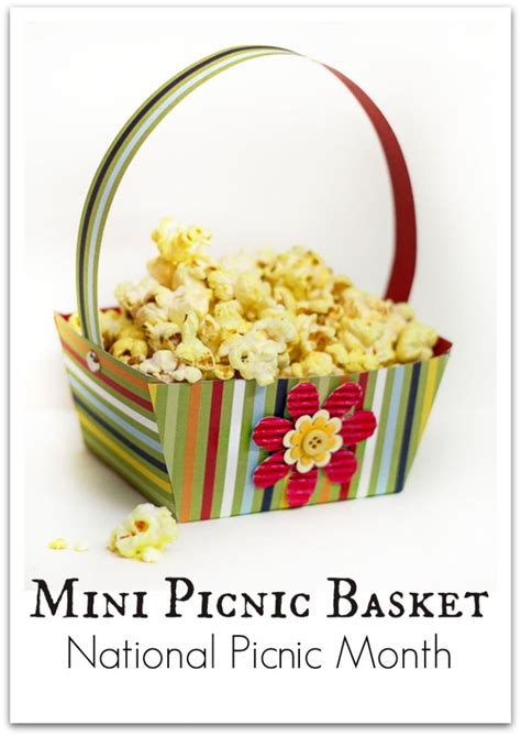 DIY Paper Picnic Basket with Free Template - Artsy Craftsy Mom