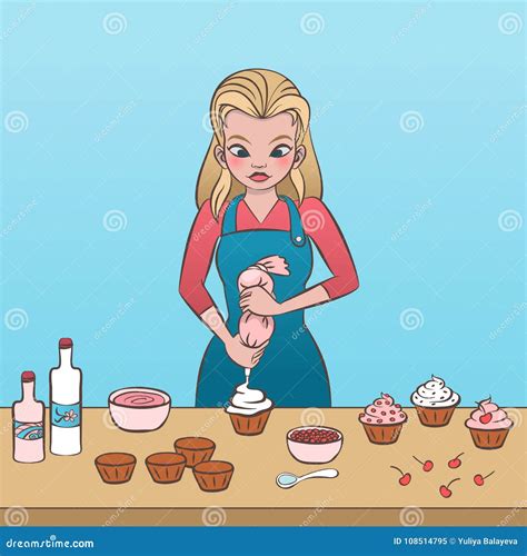 Cupcake frosting stock vector. Illustration of cupcakes - 108514795