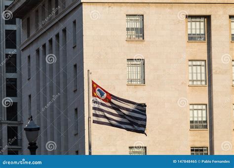 Flag of Sao Paulo State editorial image. Image of symbol - 147848465