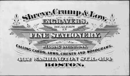 Historic Ad for Shreve, Crump & Low | Crump, Social security card, Cards