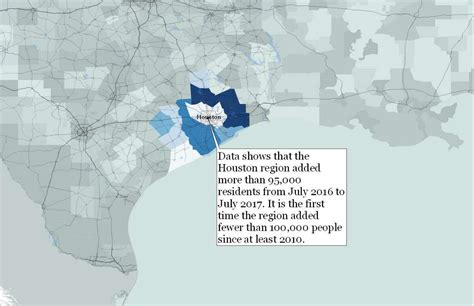 Houston region's population growth decelerated in 2017, Census figures show