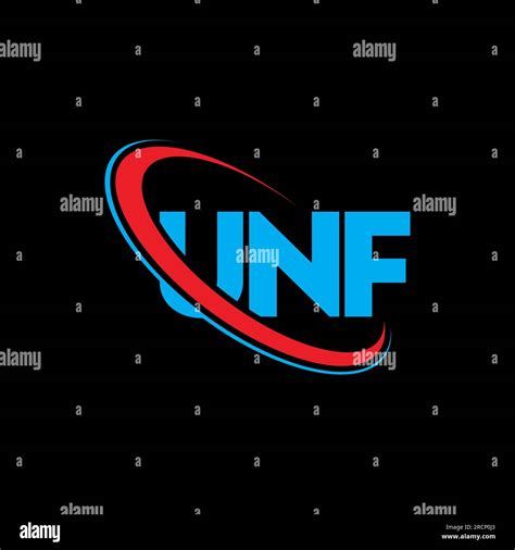 UNF logo. UNF letter. UNF letter logo design. Initials UNF logo linked ...