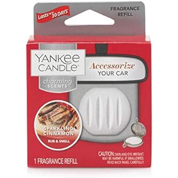 Amazon.com: Yankee Candle Charming Scents Car Air Freshener Refill Sparkling Cinnamon: Home ...