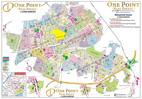 Download All DHA Lahore Maps: PHASE 1,2,3,4,5,6,7,8,9,11 Maps - One Point Estate