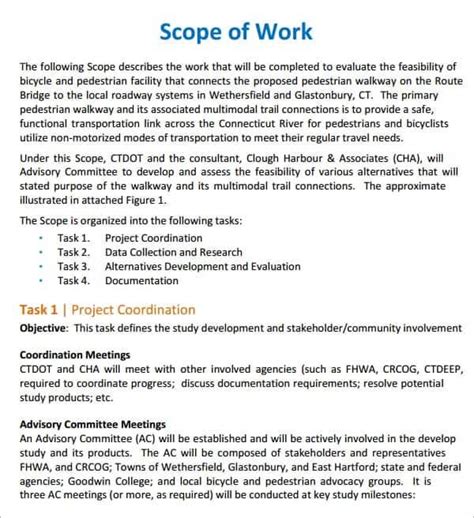 7+ Construction scope of work templates - Word Excel PDF Formats ...