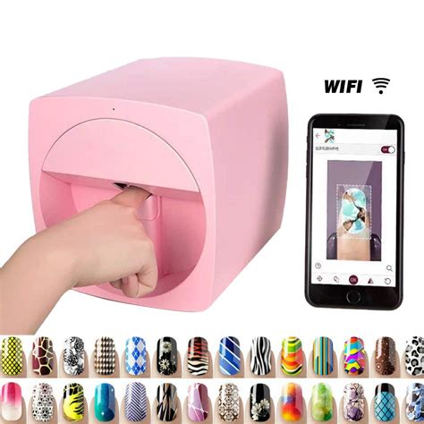 "Happyline" Multifunction Portable Nail Art Printers Machine Transfer Picture Nails Machine ...