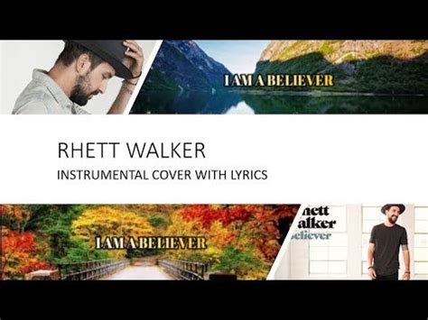 Rhett Walker - Believer - Instrumental Cover with Lyrics - YouTube