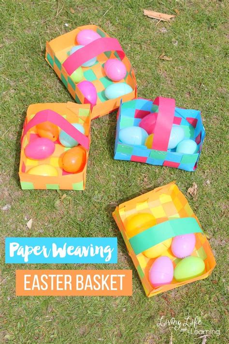 Paper Weaving Easter Basket