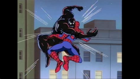 Venom / Spider-Man collision mid-air over New York City in Spider-Man ...