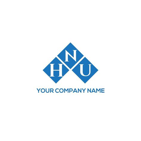 HNU letter logo design on WHITE background. HNU creative initials letter logo concept. HNU ...