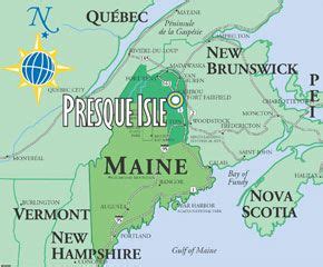 Map of Maine - Presque Isle | Presque isle, Maine travel, Maine map