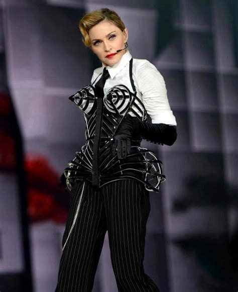 The Blonde Ambition: Madonna, The costumes of the "MDNA WORLD TOUR"