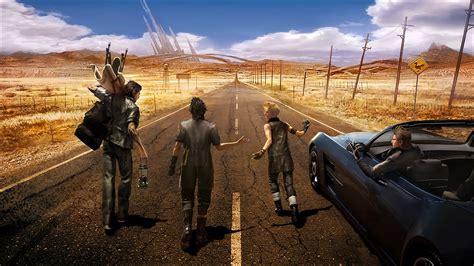 Final Fantasy XV Roadtrip - HD Wallpaper