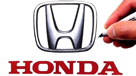 How to Draw the HONDA Logo - YouTube