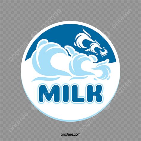 Milk Logo PNG Picture, Blue Milk Logo, Milk Clipart, Logo Clipart, Blue PNG Image For Free Download